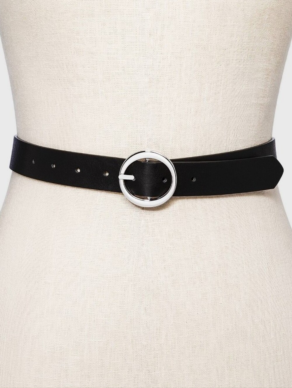 4/$16 ❇️ A New Day Black Belt with Silver Round Buckle
